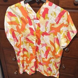 Adrienne Women's Colorful Brushstroke Blouse